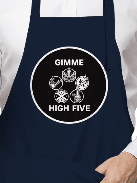 Gimme high five kötény Navy