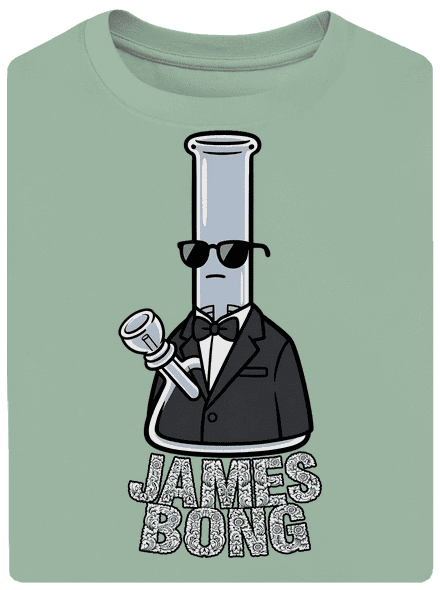 James Bong unisex túlméretezett póló Sage