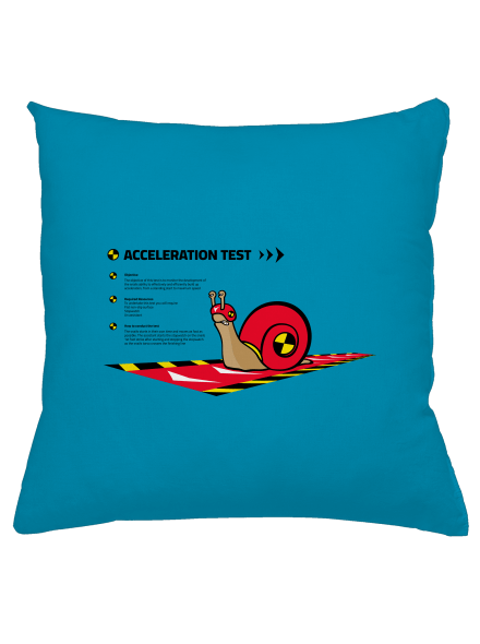 Snail test párna Blue Turquoise