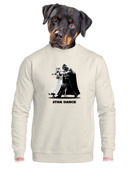 Star dance unisex crewneck Off White