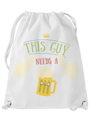 This guy needs a beer hátizsák White