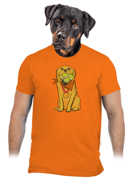 Arany retriever férfi póló Orange