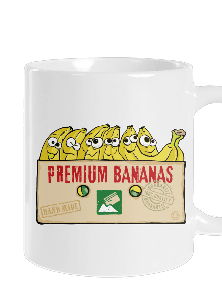 Premium Bananas hagyományos bögre White