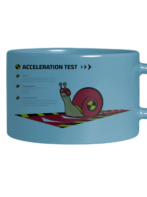 Snail test macaron bögre Blue Macaron