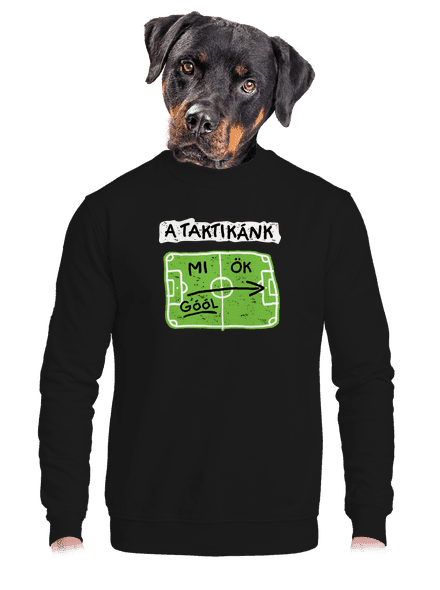 A futballtaktikánk unisex crewneck Black