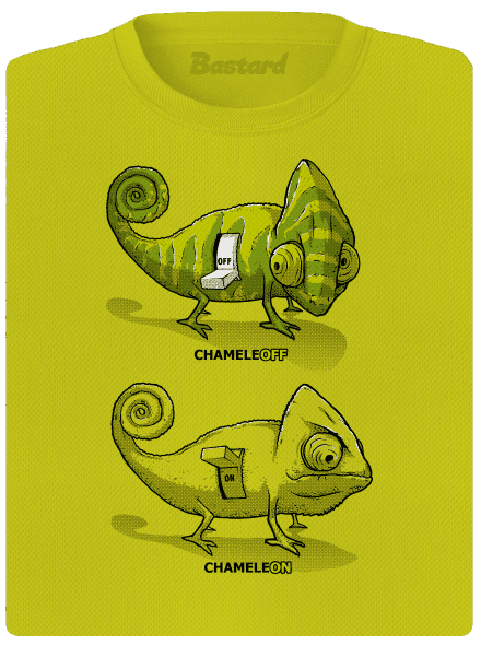 ChameleON ChameleOFF női sportpóló Neon Yellow