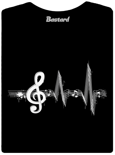 A zene az életem női póló Black