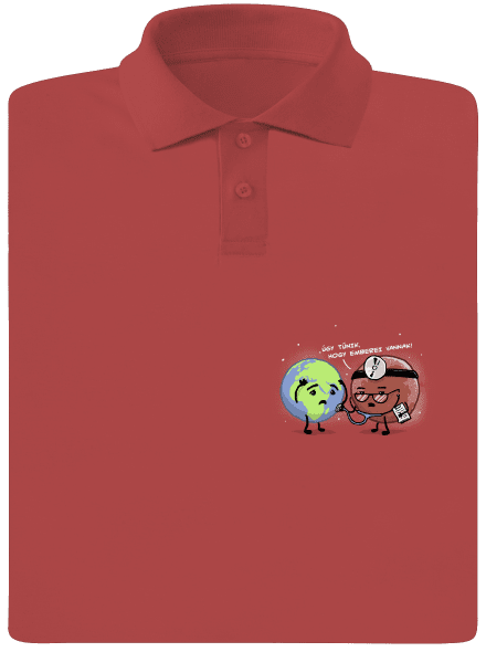 Diagnózis férfi pólóingek Burgundy