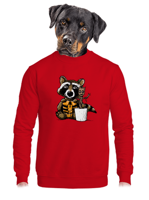 A galaxis őrzői unisex crewneck Red