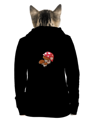  cipzáras női pulóver Black