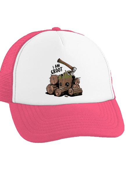I Am Groot teherautós sapka Fluorescent Pink cap