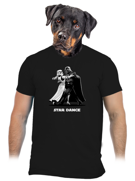 Star dance férfi póló Black