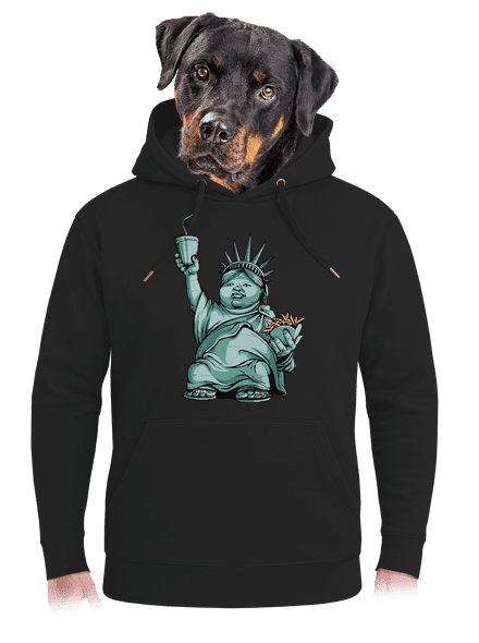 Amerikai bálvány unisex prémium pulóver Dark Black