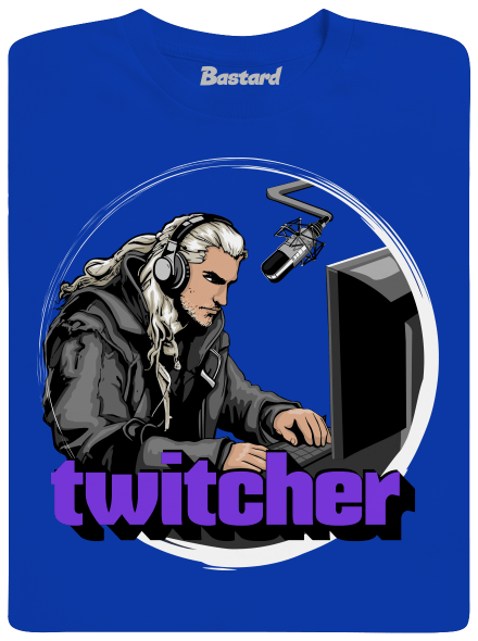 Twitcher férfi hosszú ujjú póló Royal Blue