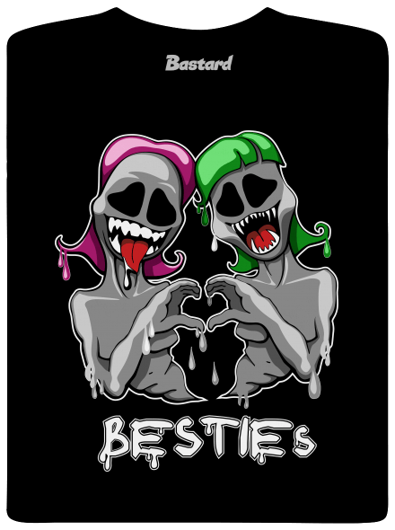 Besties férfi póló Black