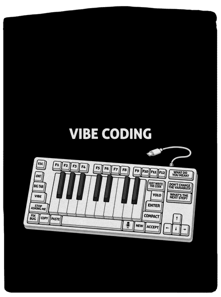 Vibe coding cipzáras férfi pulóver Black