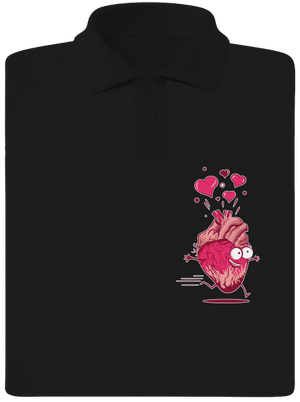 Szerelmes szívek férfi pólóingek Black