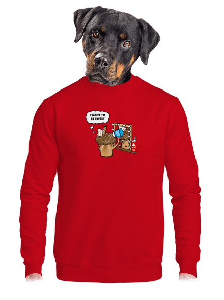 Sweet muffin unisex crewneck Red