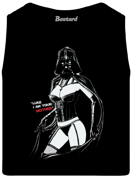 Mrs. Vader férfi trikó Black