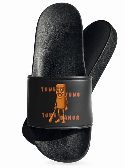 Tung Tung Tung Sahur – Italian Brainrot papucs Black
