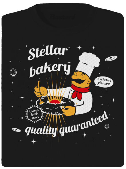 Stellar bakery női sportpóló Black