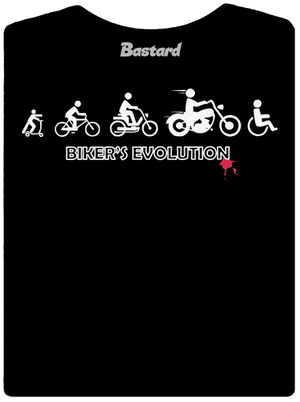 Bikers evolution prémium női póló Black