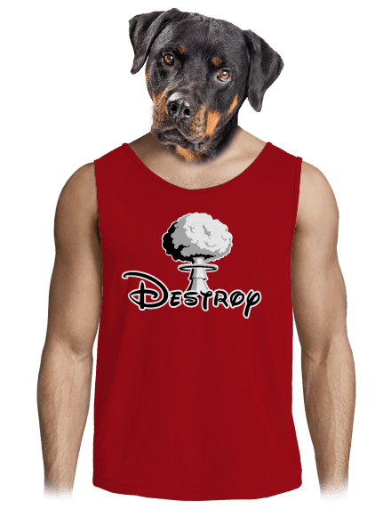 Destroy férfi trikó Red