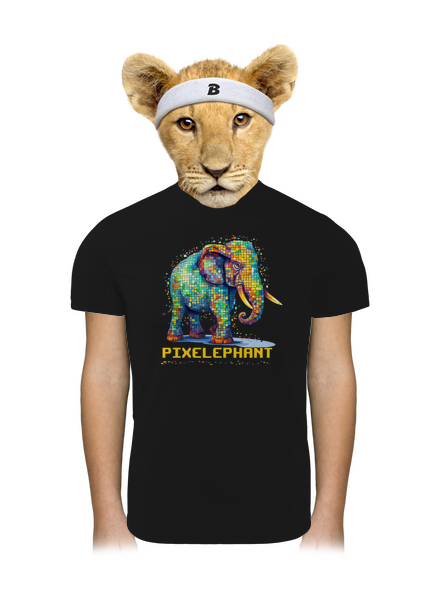 Pixelephant gyerek sport póló Black