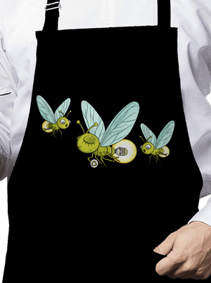 Szentjánosbogár kötény Black