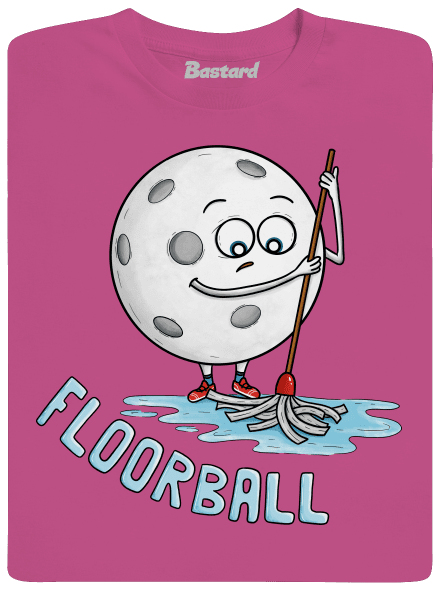 Floorball gyerek póló Fuchsia