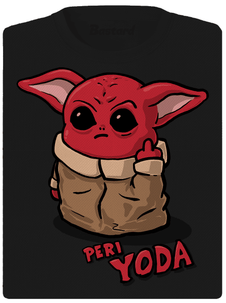 Peri Yoda női sportpóló Black