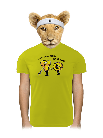 True love gyerek sport póló Neon Yellow