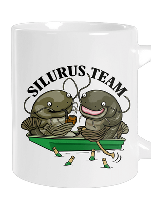 Silurus team nagy bögre White