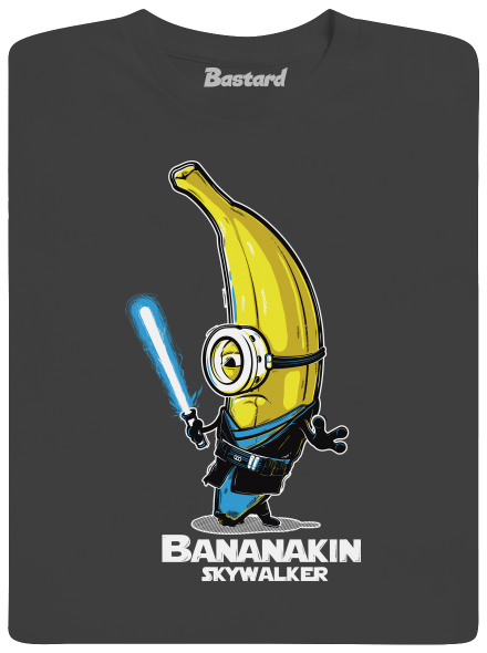 Bananakin Skywalker férfi hosszú ujjú póló Dark Grey