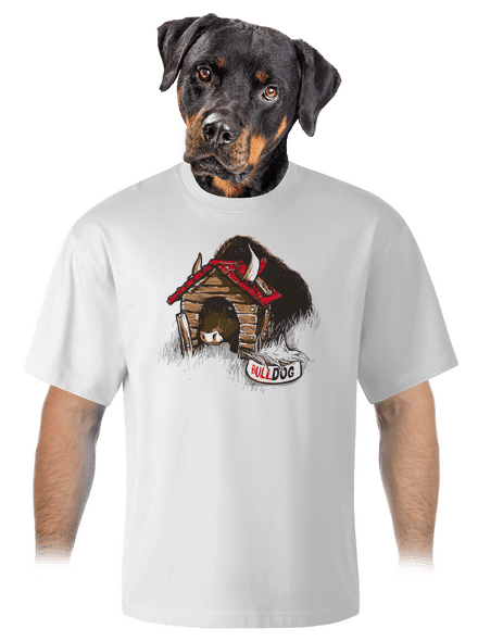 Bulldog unisex túlméretezett póló White