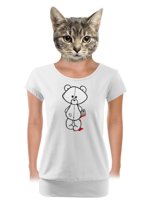 női póló elasztikus alsó szegéllyel