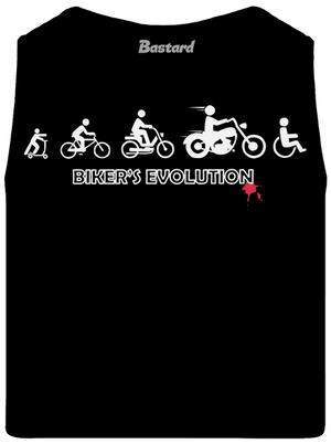 Bikers evolution férfi trikó Black