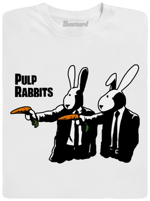 Pulp Rabbits férfi hosszú ujjú póló White
