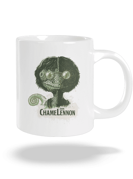  ChameLennon nagy bögre White