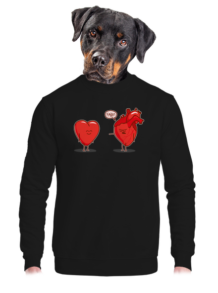 Szívügyek unisex crewneck Black