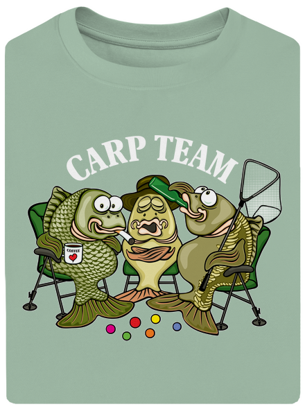 Carp Team unisex túlméretezett póló Sage