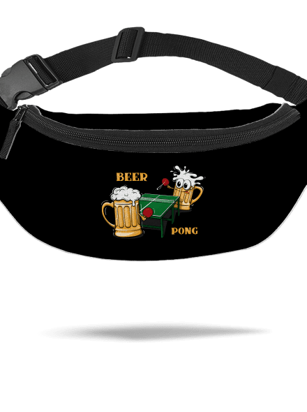 Beer pong övtáska Black