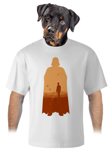 Skywalker unisex túlméretezett póló White