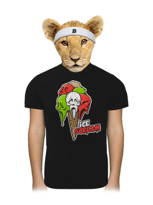 Ice Scream gyerek sport póló Black