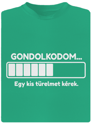 Gondolkodom férfi sportpóló Mint Mal