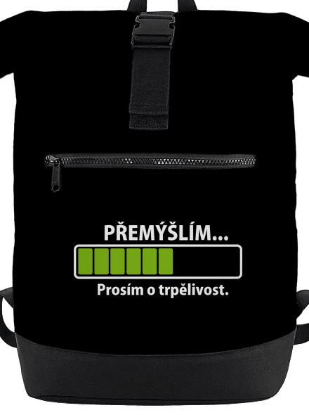 Gondolkodom hátizsák Black