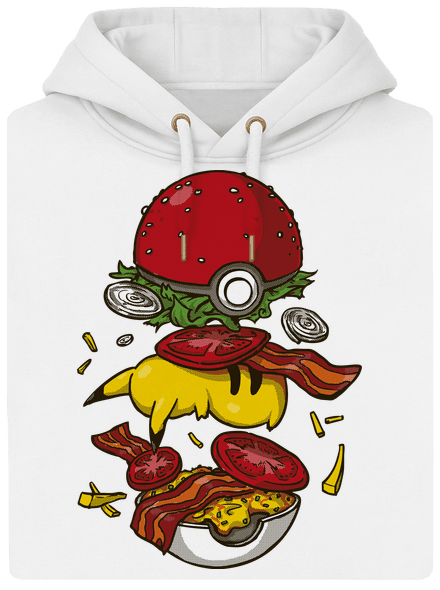 Pokémon burger unisex prémium pulóver Snowwhite
