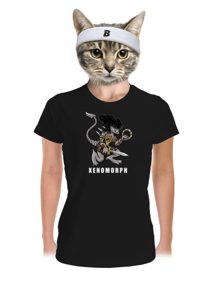 Xenomorph női sportpóló Black