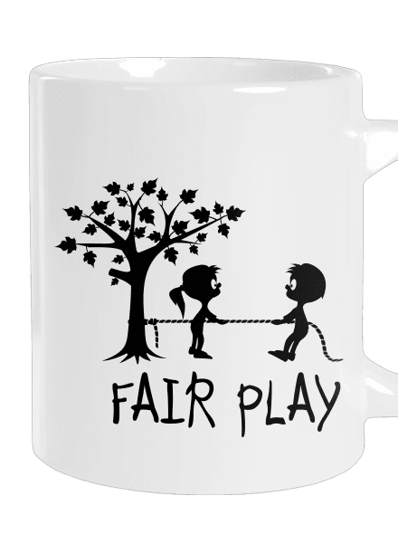 Fair play nagy bögre White