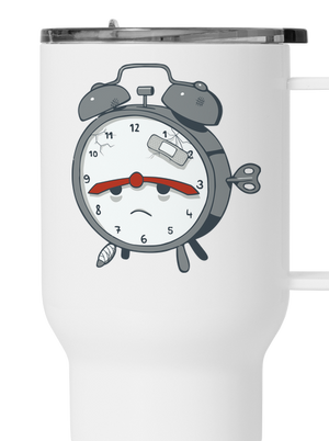 Ébresztőóra termosz bögre White